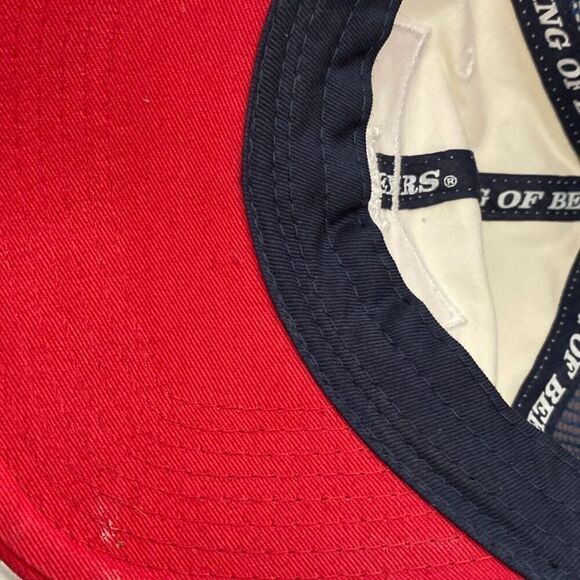 Budweiser White Anheuser Busch King Of Beers Snapback Trucker Hat Adjustable - Picture 8 of 8